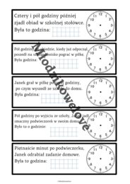Dzień z życia Janka- powtórki nie muszą być nudne- obliczenia zegarowe