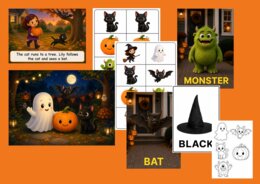 Angielski w przedszkolu – PAŹDZIERNIK 3 – Halloween: Easy Words & Fun | 10 lekcji