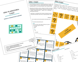 Gra planszowa - ciągi (arytmetyczny i geometryczny)