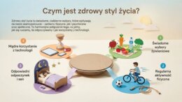 Zdrowy tryb życia – jak dbać o zdrowie każdego dnia (gazetka szkolna / prezentacja edukacyjna)