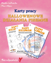 Działania pisemne karty pracy Halloween