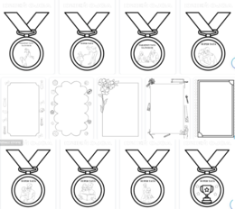 dzień ojca - medale ramki