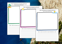 POWRÓT DO SZKOŁY - szkoła - wakacje - ćwiczenia redakcyjne - karta pracy - 3 wersje