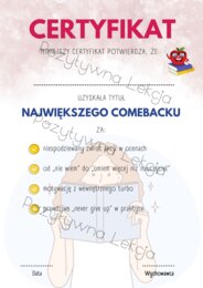 Pozytywne Certyfikaty/Dyplomy dla absolwentów klas 4-8/szkół średnich 32 WZORY