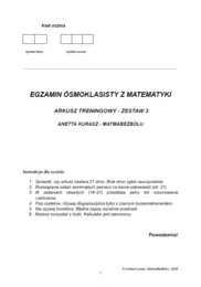Egzamin ósmoklasisty z matematyki - Arkusz treningowy - Zestaw 3