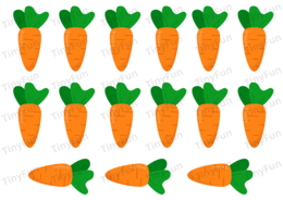 Nakarm króliczka – zabawa matematyczna z marchewkami (liczenie)