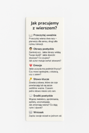 Zakładka: Jak pracujemy z wierszem?