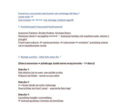 Scenariusz na uroczystość zakończenia roku dla klasy 2/ Zakończenie roku