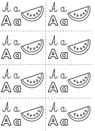 LItery A-Ż - wklejki do zeszytu