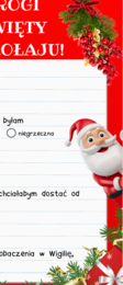 List do św. Mikołaja - wersja dla dziewczynki i chłopca