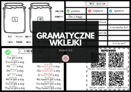GRAMATYCZNE WKLEJKI - język angielski