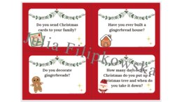 Boże Narodzenie/ Christmas / Karty do mówienia / Speaking / Konwersacje / Klasy 4-6 / Klasy 6-8 / Liceum / SP / Warm-up / Rozgrzewka / Gotowa lekcja