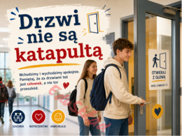 🛎️ Zasady bezpiecznej przerwy – nowoczesna gazetka korytarzowa z humorem
