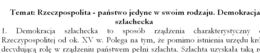 Demokracja szlachecka - notatka