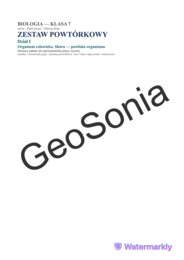 Gotowy Pakiet Powtórkowy: Organizm człowieka. Skóra – powłoka organizmu (Klasa 7)