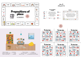 Prepositions of place: MINI PACK - zestaw gier