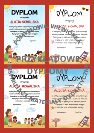 DYPLOMY na koniec roku przedszkolnego