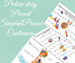 Picture stories: Present Simple and Present Continuous