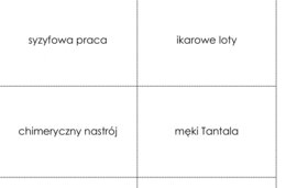 Frazeologizmy (biblizmy, mitologizmy i inne) Karty dwustronne - Montessori