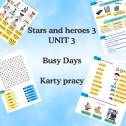 Stars and Heroes 3 - unit 3 - Busy Days - Karty Pracy