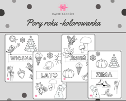 Pory roku - kolorowanka