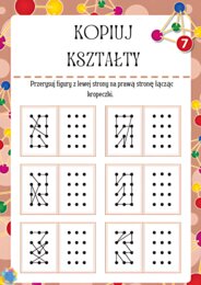 KOPIUJ FIGURY. ĆWICZYMY KOORDYNACJĘ WZROKOWO-RUCHOWĄ