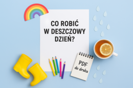 Karta pracy "Co robić w deszczowy dzień?"