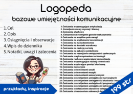 Logopeda - bazowe umiejętności komunikacyjne - ćwiczenia - przykłady, inspiracje.