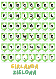 Girlanda - zielona