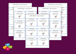 LEKTURY SZKOLNE - pytania uniwersalne – Karty do SMALL TALK – 60 pytań