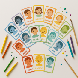 „Deszczowe emocje” – karty obrazkowe do rozmów o uczuciach