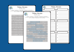 MOTYWY LITERACKIE - wykreślanka - karta pracy - powtórka - egzamin - lektury z kl.7-8 + odpowiedzi
