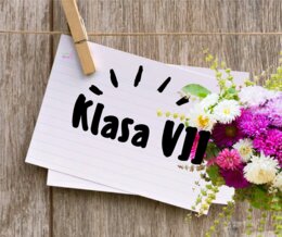 Klasa 7 - dekoracja, witacz, tabliczka na drzwi