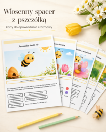 Wiosenny spacer z pszczółką