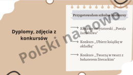 Prezentacja-awans zawodowy-nauczyciel mianowany-język polski/szablon