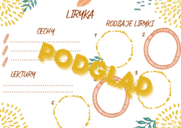 Liryka, epika i dramat - notatki do uzupełnienia (powtórka przed egzaminem ósmoklasisty i nie tylko)