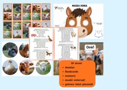 Farm Animals Pack – karty, gry i maski do “Old McDonald Had a Farm”