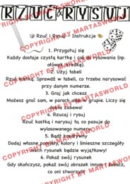 🎲✏️ Rzuć i Rysuj – Kreatywna Gra Rysunkowa! 🎨🧠