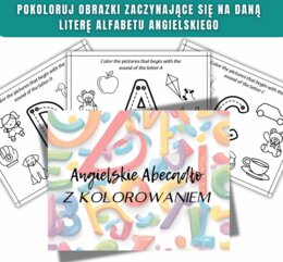 Angielskie Abecadło z kolorowaniem