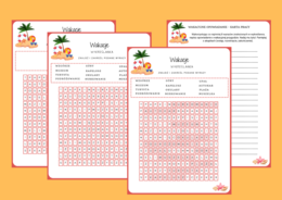 WAKACJE - wykreślanka - ortografia - ćwiczenia redakcyjne