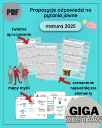Pytania jawne MATURA 2025 (opracowania + mapy myśli)