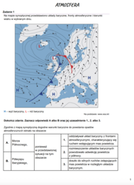 Zadania maturalne z geografii – Atmosfera