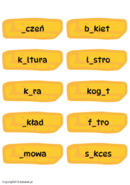 Ortograficzne frytki – zabawa ortograficzna