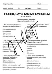 Kartkówka - Hobbit, Czyli Tam I Z Powrotem J.R.R. Tolkien