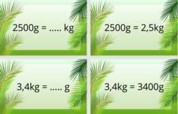 100 fiszek z zamiany jednostek masy - do samodzielnego wydruku