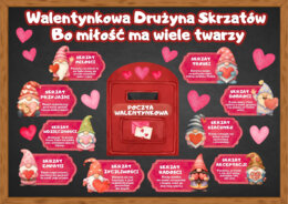 WALENTYNKOWA DRUŻYNA SKRZATÓW - walentynki zestaw materiałów