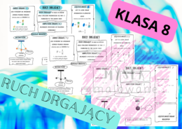 Fizyka 8. Ruch drgający. Plakat + sketchnotka + karta pracy