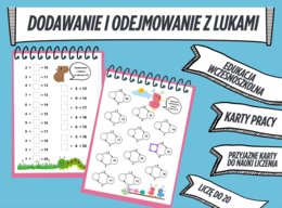 Dodawanie i odejmowanie z lukami KARTY PRACY