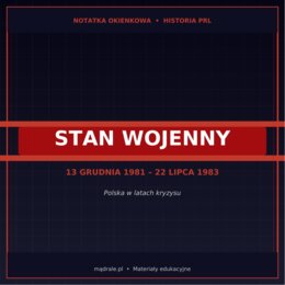 STAN WOJENNY NOTATKA OKIENKOWA + KLUCZ ODPOWIEDZI