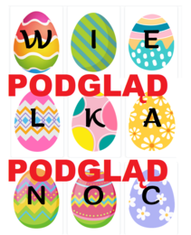 Napis - girlanda - Wielkanoc - gazetka